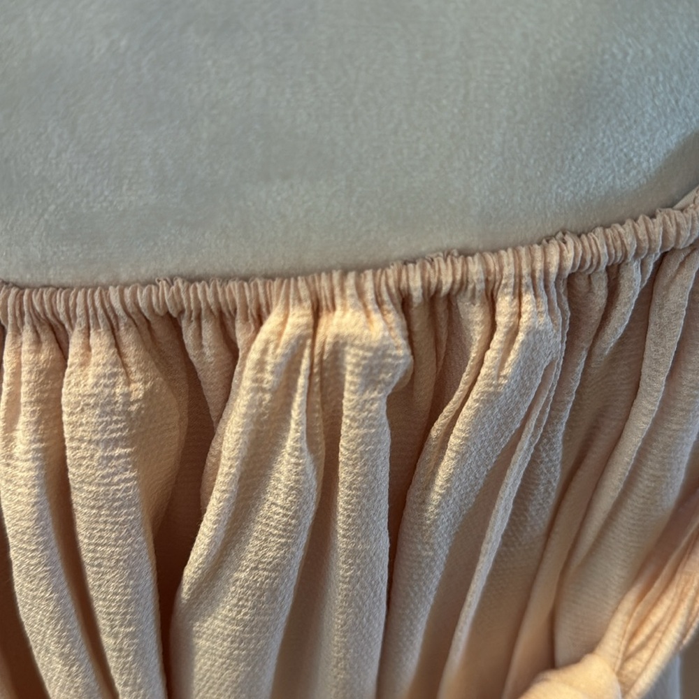 Mable peach light pink babydoll mini dress size small - Picture 6 of 10